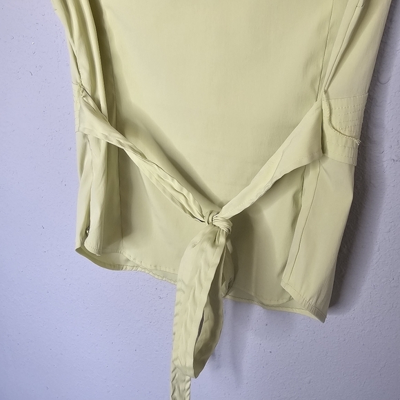 Cotton‎ Works Womens Stretchy Slimming V Neck Waist Tie Sleeveless Size L Large - Picture 7 of 11